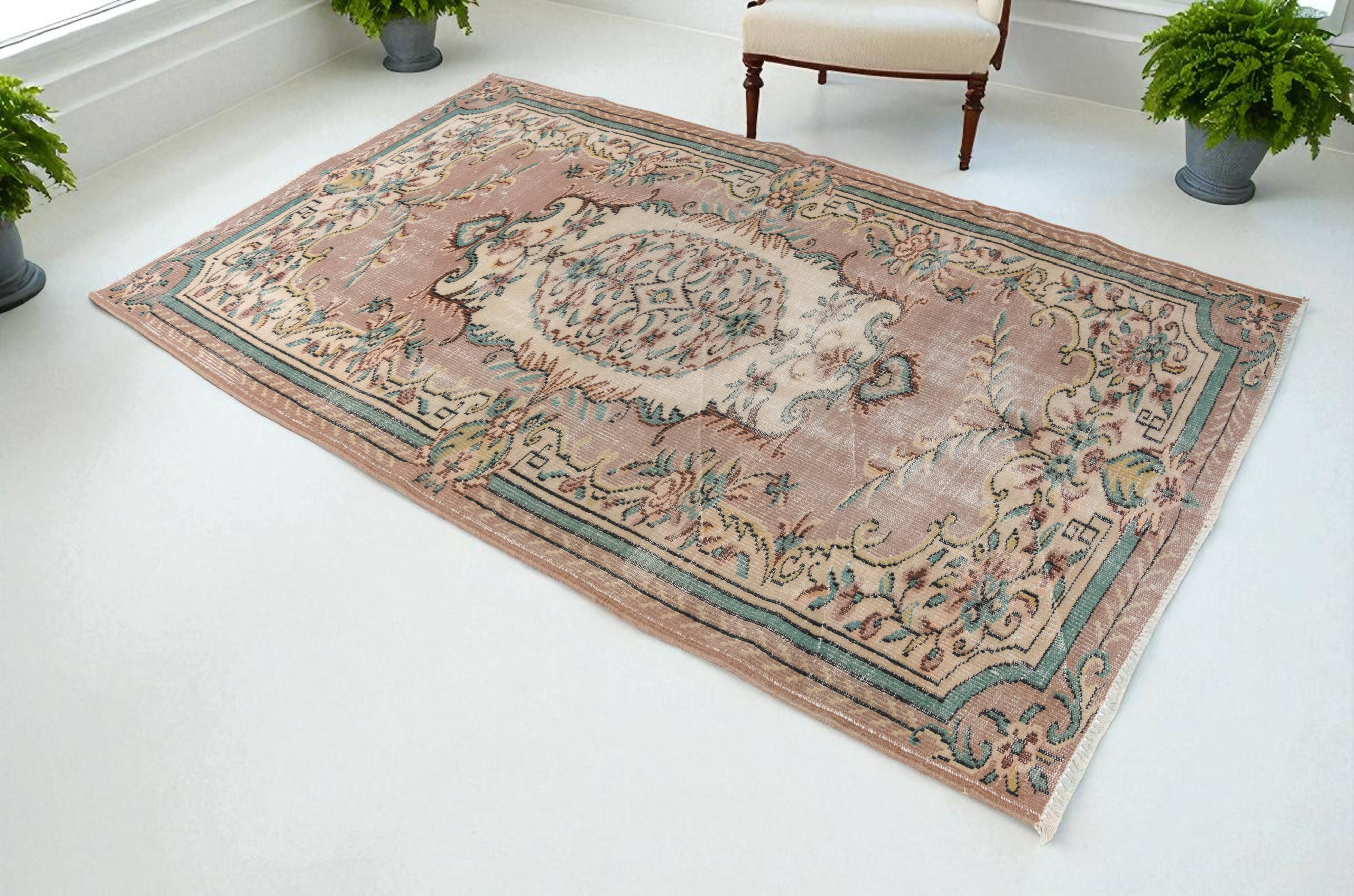 Vintage Turkish Floor Rug Sku v1047