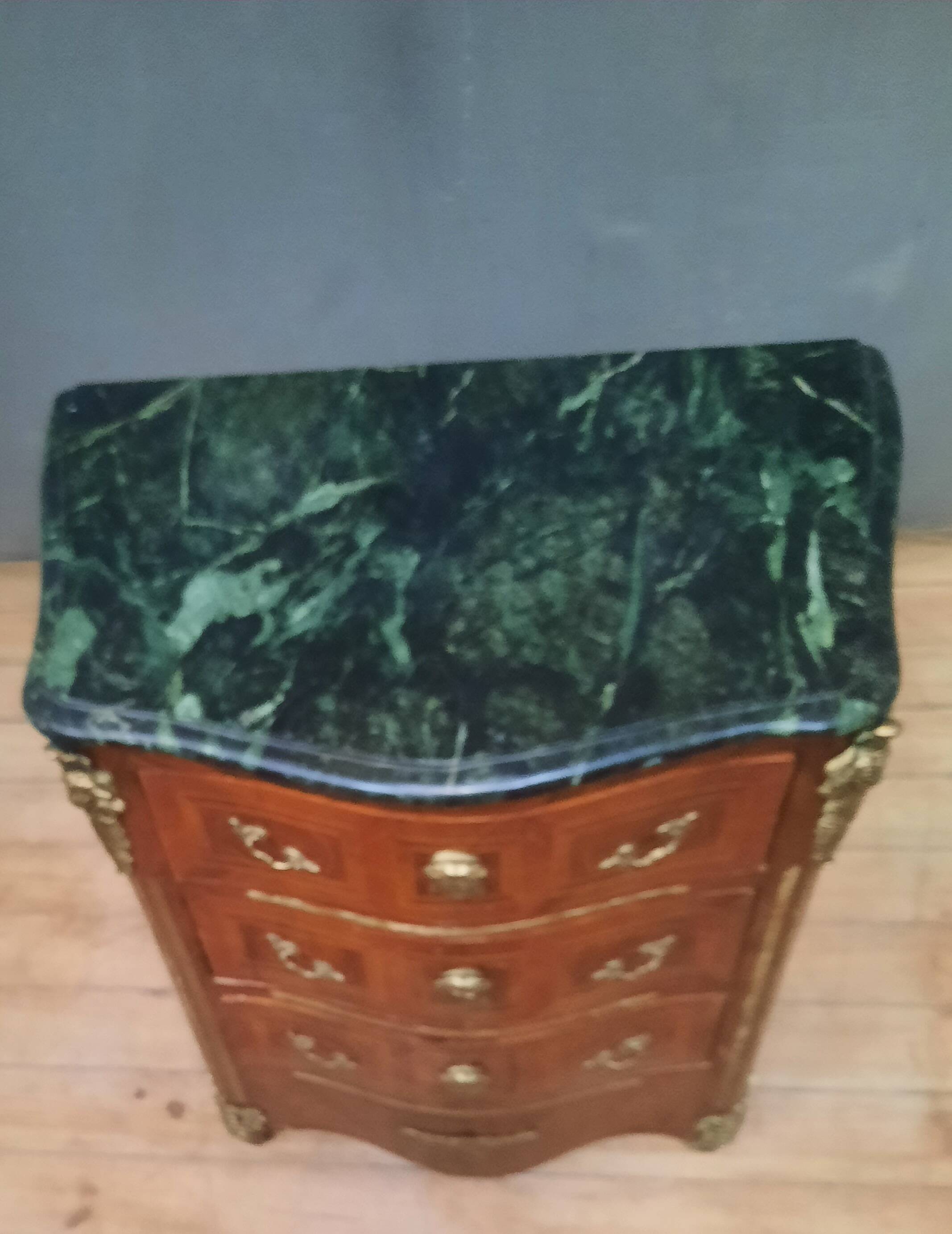 Louis XIV style marquetry chest of drawers