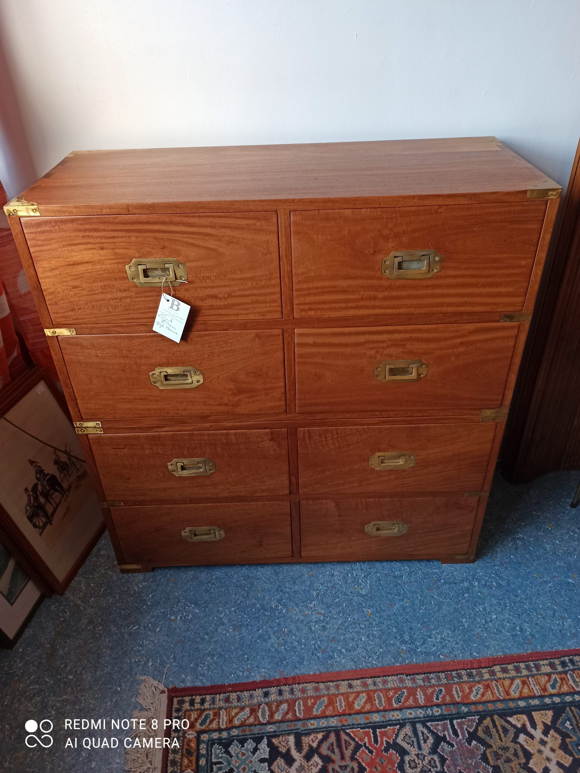 Chest of drawers 8 drawers navy style
