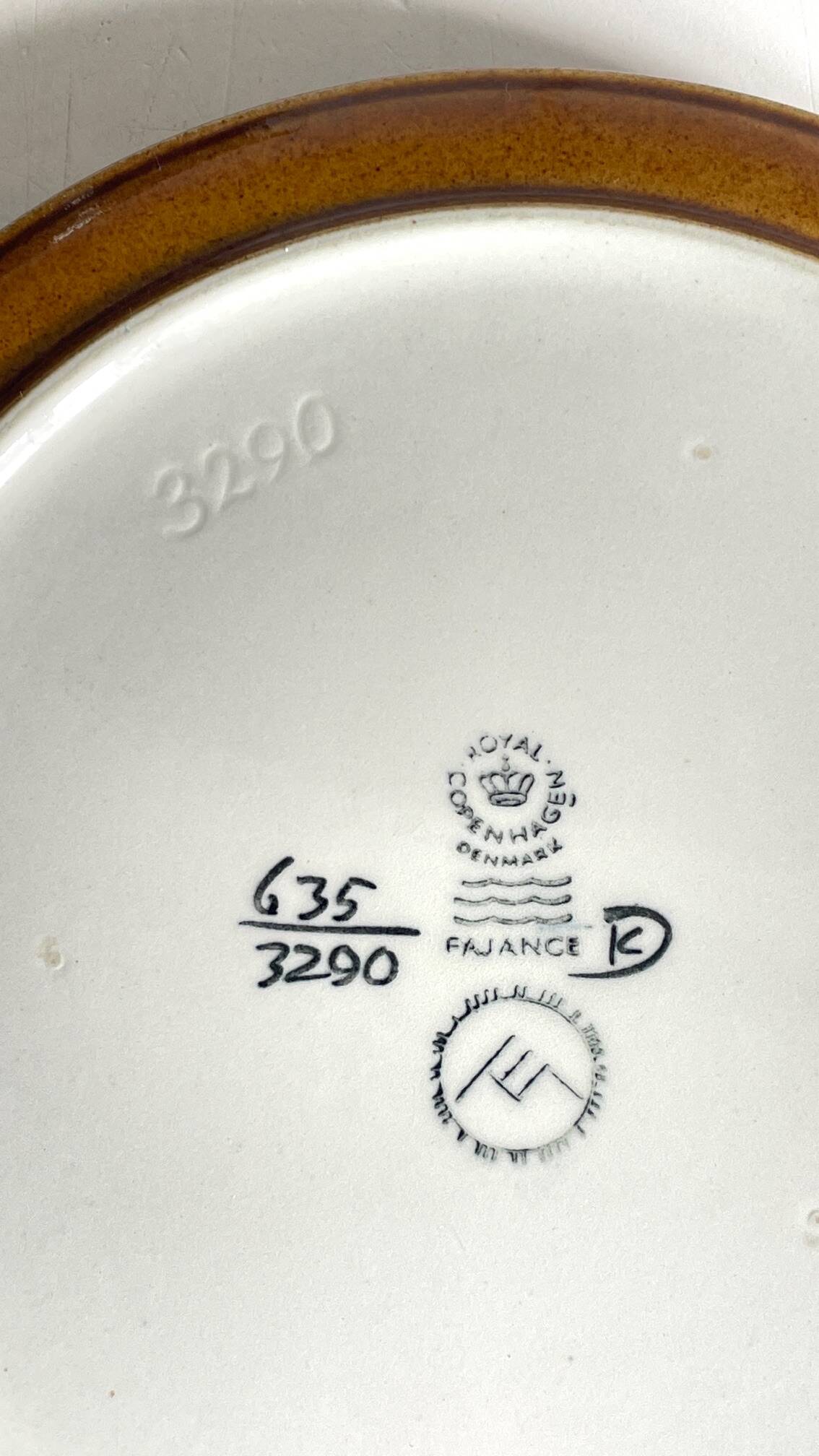 Royal copenhagen ceramic pocket tray by hellen malmer vintage