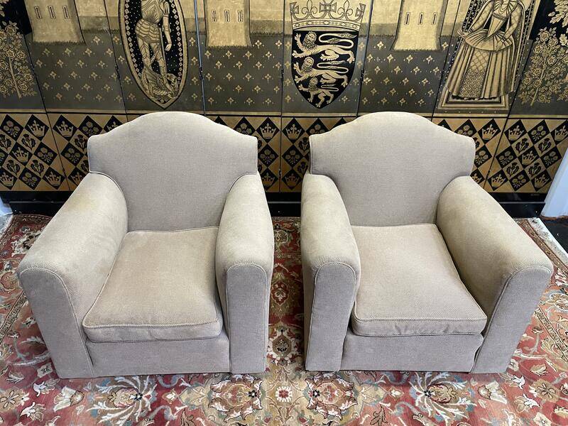 Paire de fauteuils club Art Déco