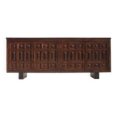 Vintage Spanish brutalist sideboard credenza 1970s