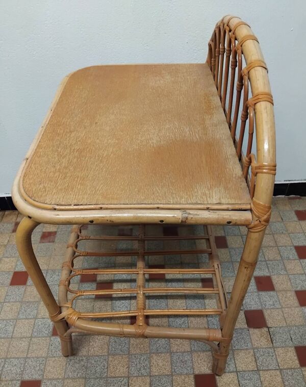 Table de chevet en Rotin
