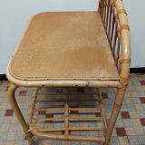 Rattan bedside table