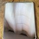 Metal hanging barber mirror