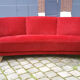 Arc years 50/60 Curved Arc styl Italian sofa