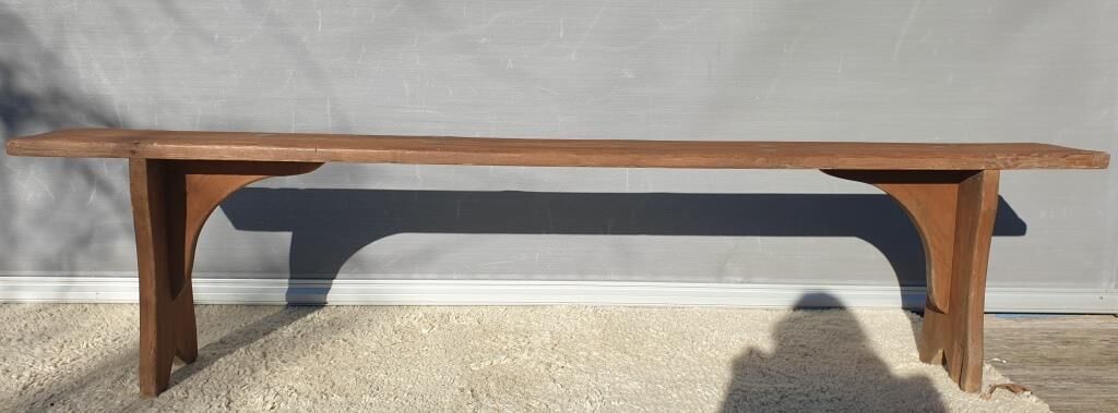 Vintage wooden bench L200