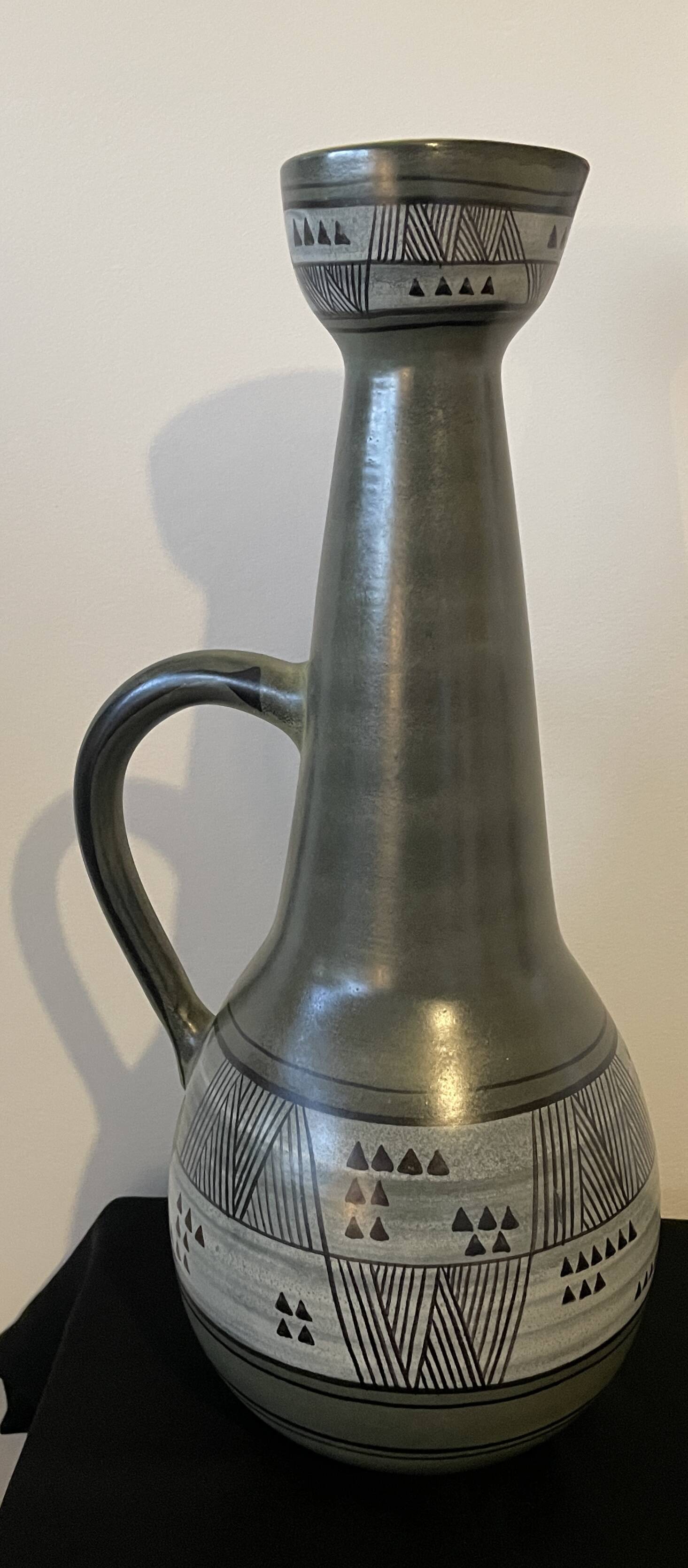 Large Fernand Elchinger vase 48.5 cm