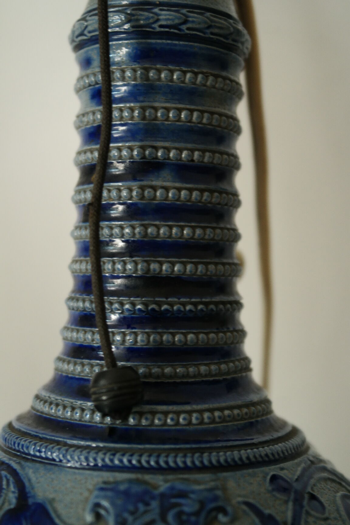 Lamp foot Sandstone blue Alsace/Germany XXth