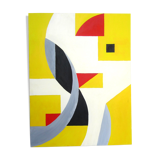 Abstract acrylic painting