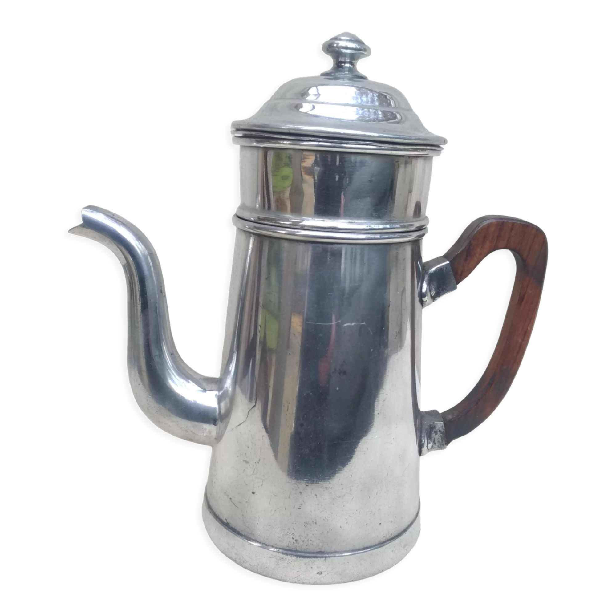 Aluminum coffee pot