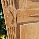 Old solid oak coat holder