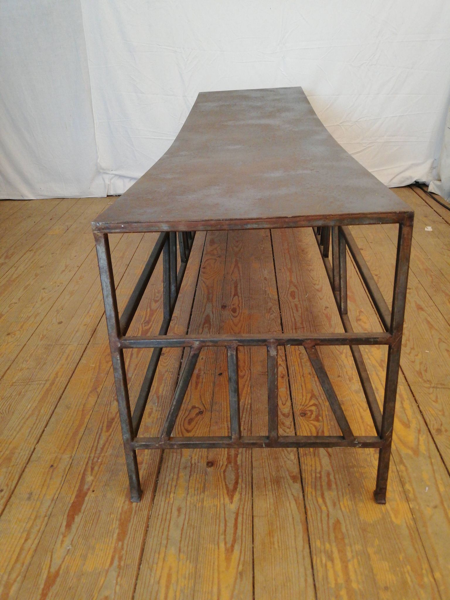 Metal bench