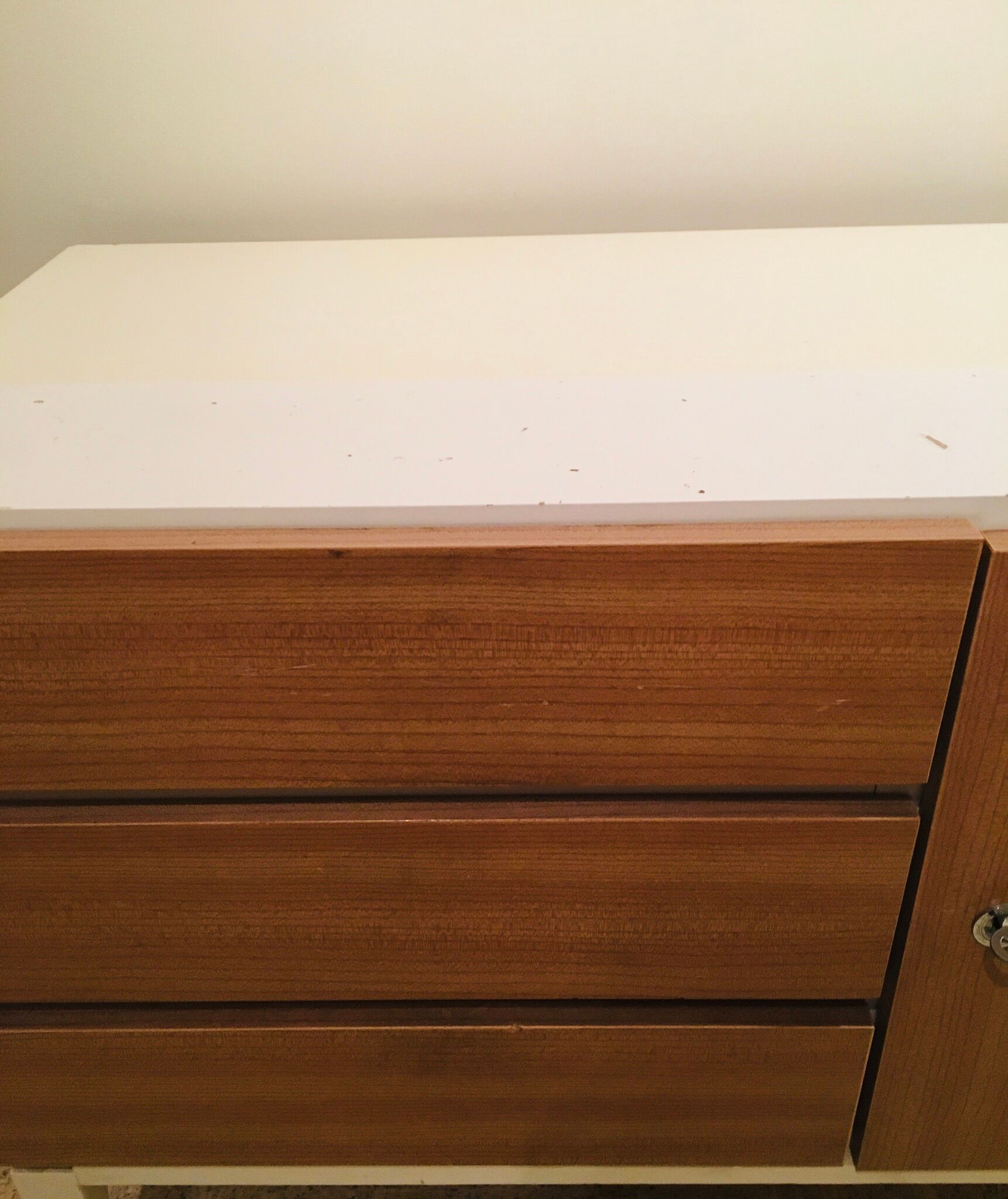 Wooden and formica sideboard