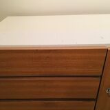 Wooden and formica sideboard