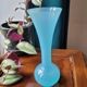 Blue opaline soliflore vase