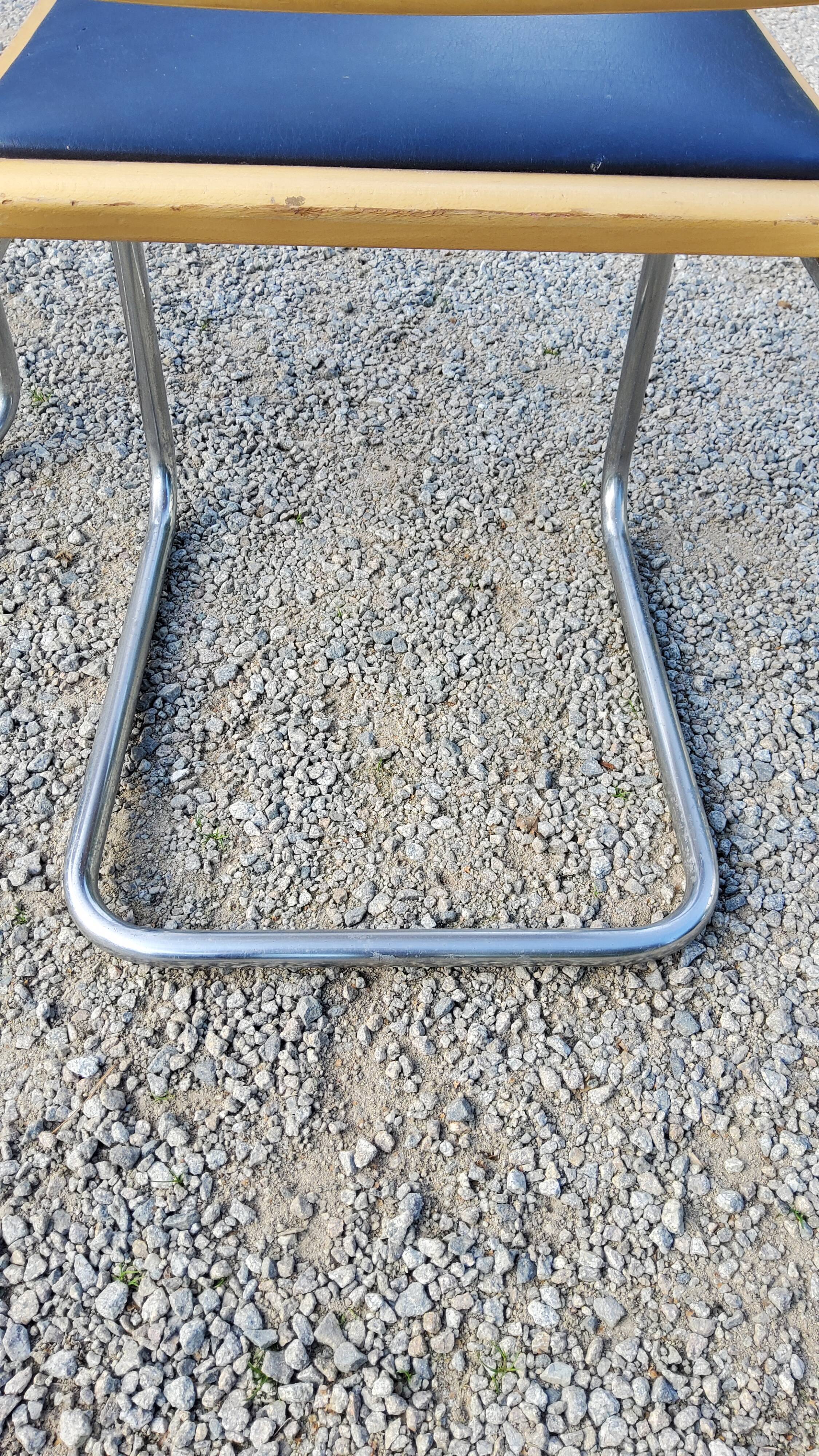 Set of 2 chairs by Marcel Breuer Cesca b32 edition of the 70s