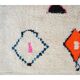 Colorful Berber carpet 207 x 128cm