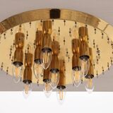 Big J.T. Kalmar Murano Raindrop hanging lamp, 1970 Austria.