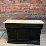 Early 20th century oak bar counter