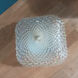 Ceiling lamp diamond molded glass metal base