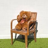 Vintage 1960s Wooden Children's Armchair