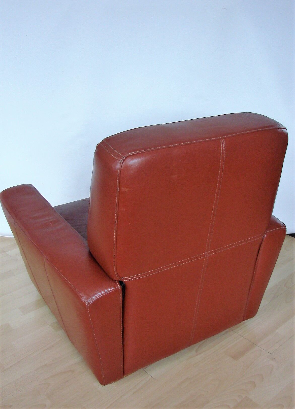 Art deco leather armchair, 1960s