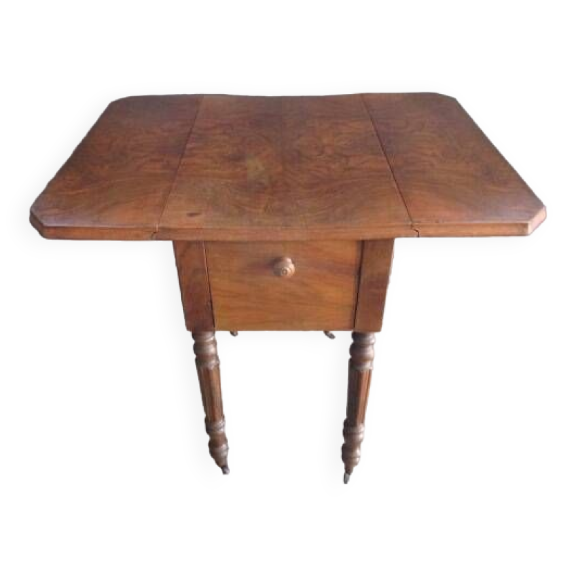 Old side table - folding edges
