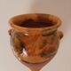 Glazed terracotta pot