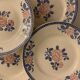 5 Longwy dessert plates, Venice model, art deco