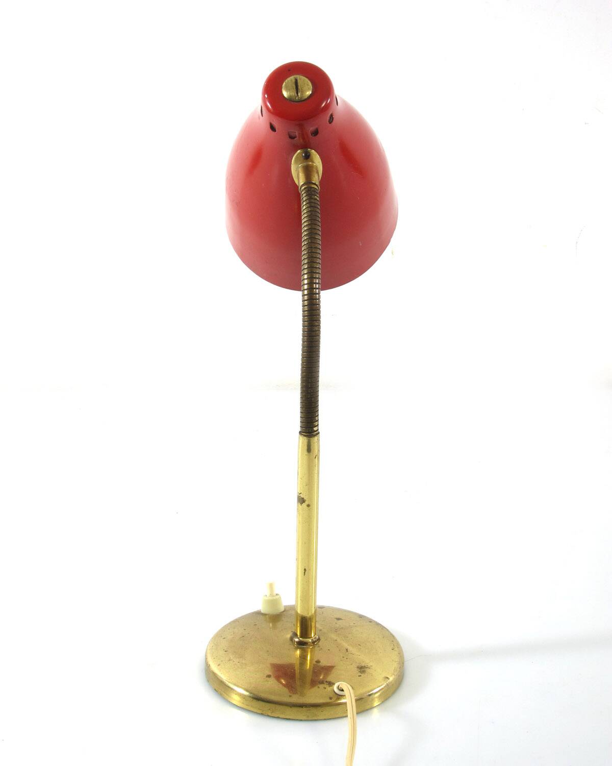 Red Italian fifties desk lamp