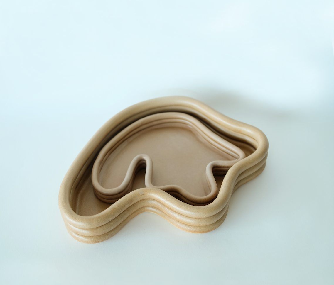 Centerpiece Mother satin coffee - Sophie Parachey