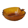 Apple amber glass catchall