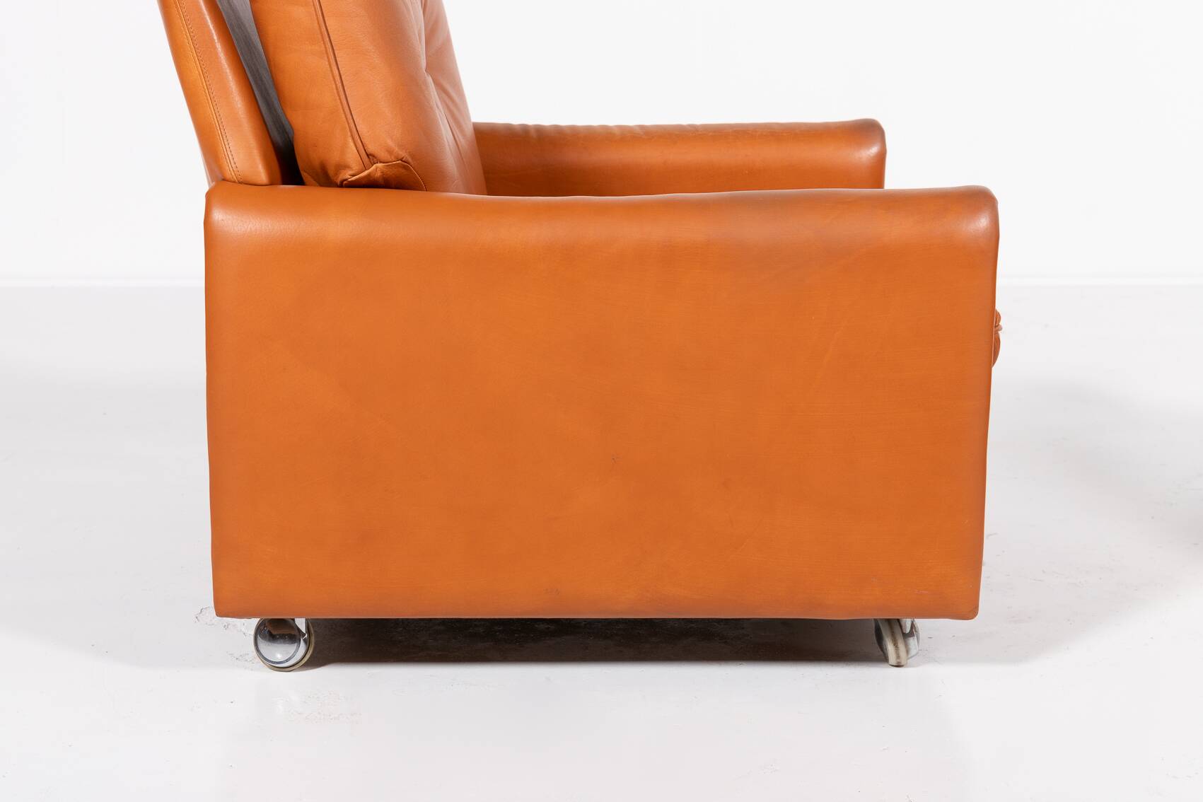Danish Modern cognac leather armchairs from 1960’s