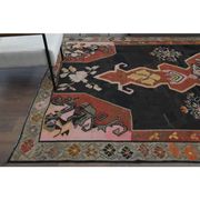 1970s Vintage Turkish Hand-Knotted Wool Cotton Brown Area Rug 234x417