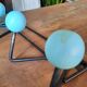 Wall-mounted coat rack 4 balls