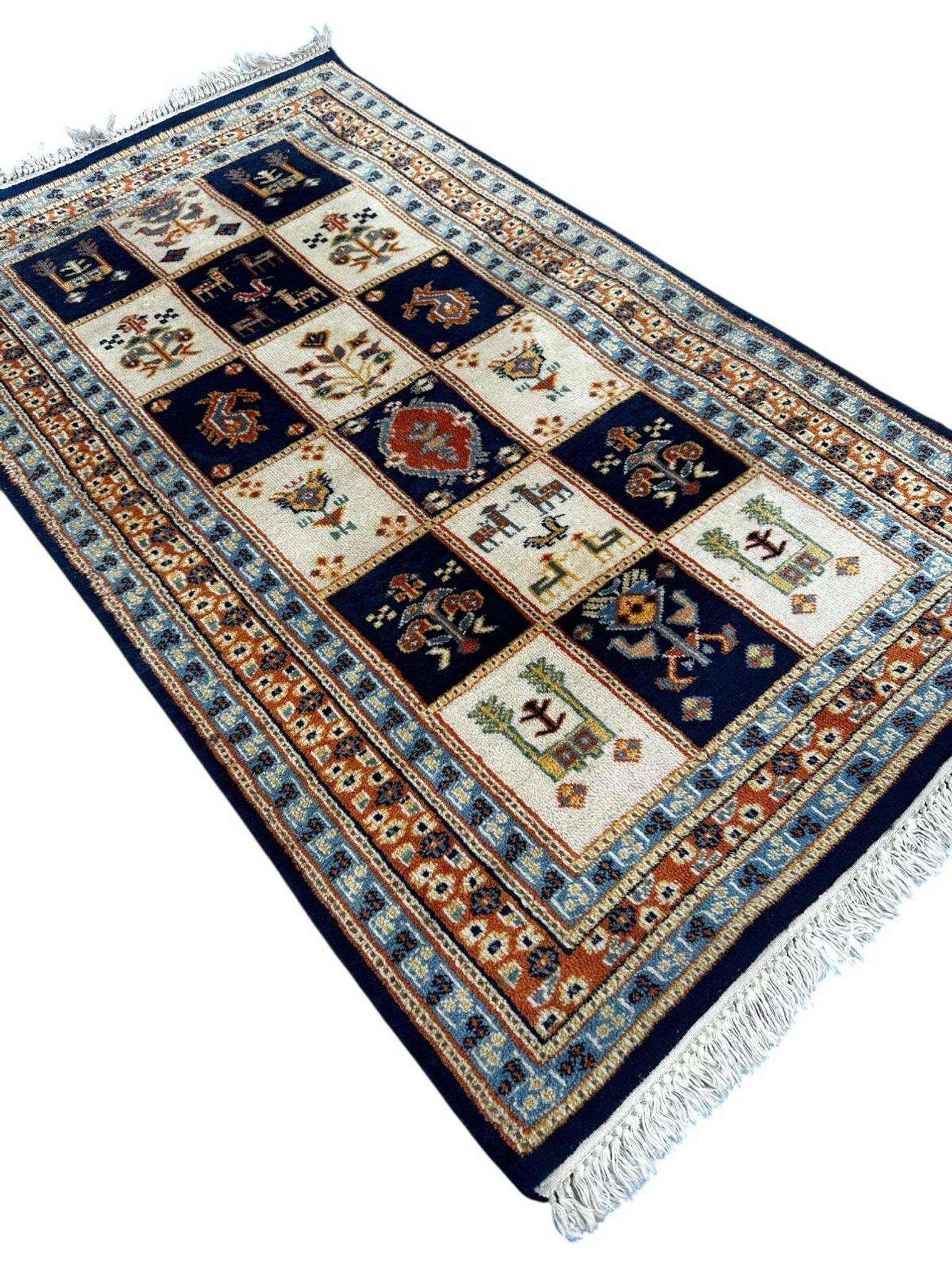 Handmade Indian rug 160cm x 90cm