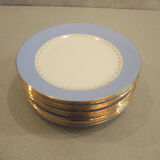 Former Dish Service In Blue Porcelain Lavender