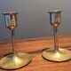 Pair of brass candlesticks