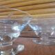 5 champagne glasses in vintage engraved glass