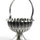 Art Nouveau sugar bowl, pewter or silver-plated metal, Sweden, early 20th century