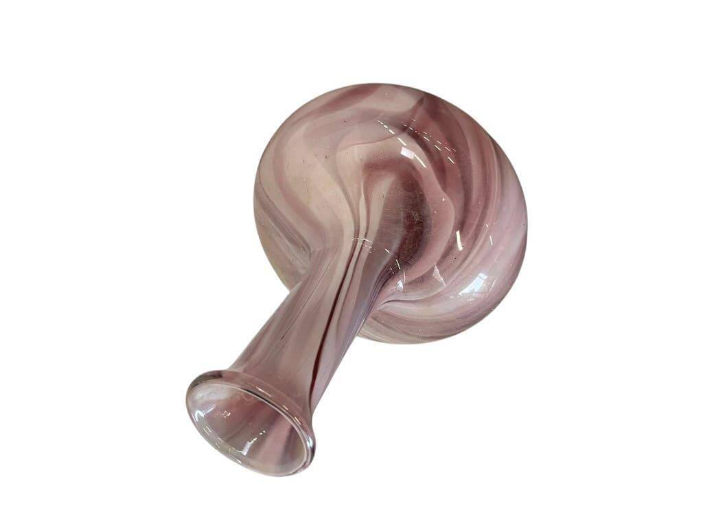 Vintage swirling glass vase with marble effect / Murano style