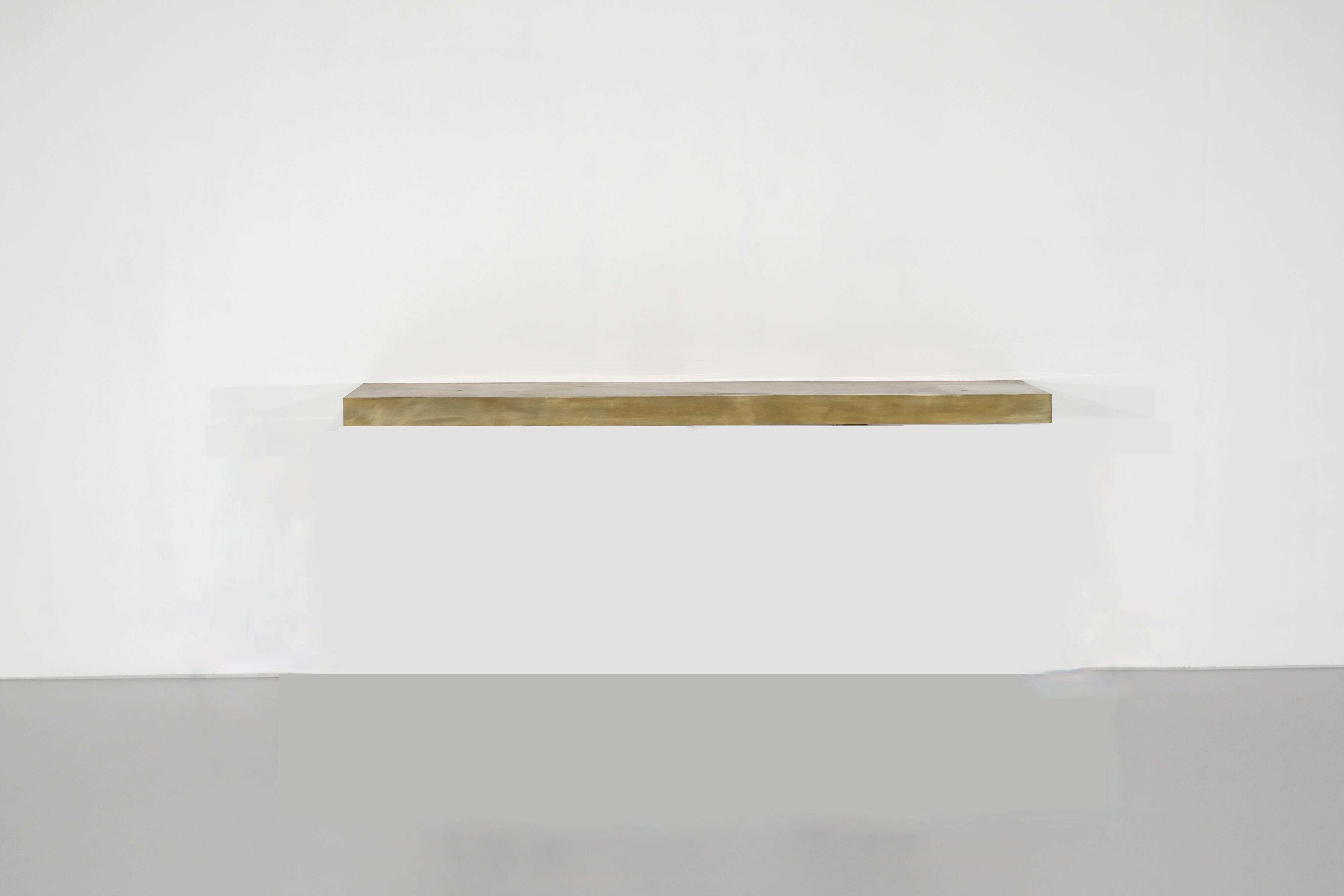 Large brass console, Italy - 1960s