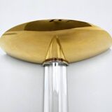 Paire d'appliques, laiton, verre acrylique, Italie, années 1980