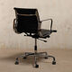 Charles & Ray Eames EA117 Office Chair in Black Leather and Chrome, Vitra