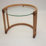 Round bamboo coffee table or side table