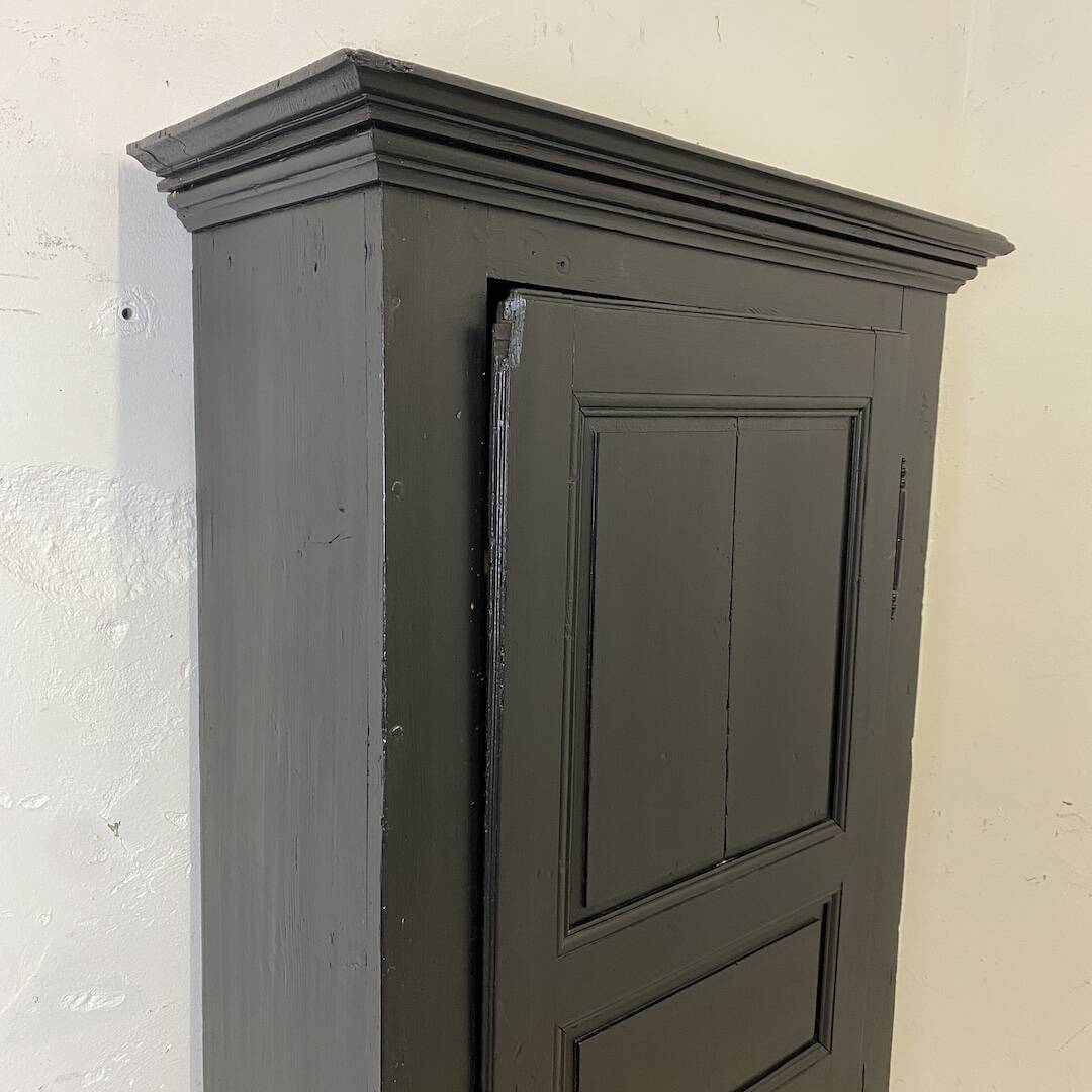 19th century solid wood bonnet cupboard