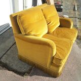Gold Velvet Sofa