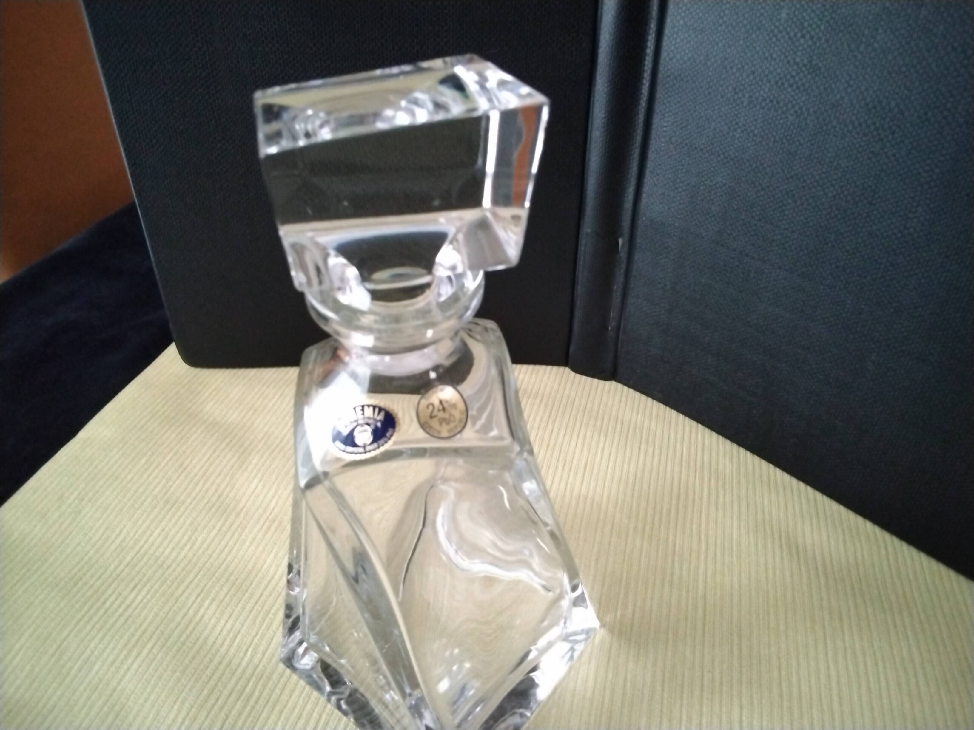 Bohemian Crystal Whiskey Decanter