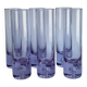 Set of 6 Alexandrit glasses designed by Sergio Asti for Arnolfo di Cambio,